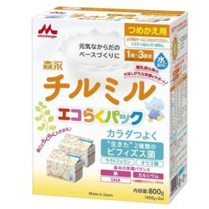 【送料無料・手数料無料】森永乳業株式会社森永チルミル エコらくパック 詰替用 800g(400g×2袋入)×12箱