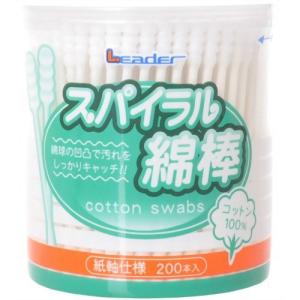 日進医療器(リーダー) LEスパイラル綿棒200...の商品画像