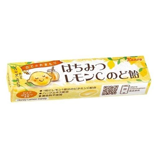 カンロ株式会社 はちみつレモンCのど飴スティックタイプ (11粒)×10個セット＜まろやかなはちみつ...