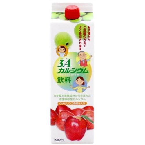 【Ｐ】フジックス株式会社 人体活性・3Aカルシウム 飲料 1,000ml 〜梅とりんごの果汁入りでお...