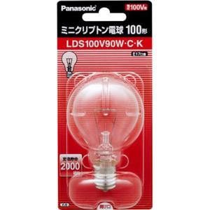 パナソニック株式会社 ミニクリプトン電球100W形 クリア LDS100V90WCK(1コ入) ＜幅広く使用できます＞ 【ドラックピュアヤフー店】｜drugpure