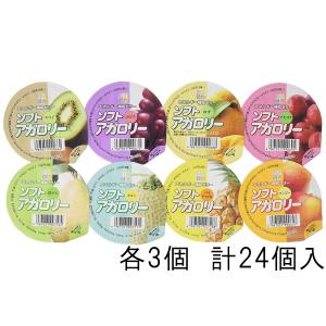 キッセイ キッセイ薬品 ソフトアガロリー8種詰め合わせ 83g×24個 栄養