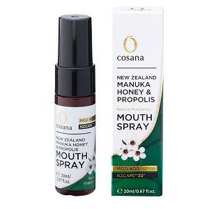 cosana コサナNZ産プロポリス入りマヌカハニーMGO400+スプレー 20ml