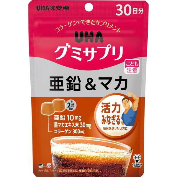 ＵＨＡグミサプリ亜鉛＆マカ３０日分　　UHA味覚糖