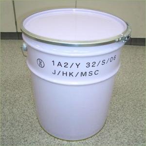 20L鉄製内面塗装オープンペール缶（外レバーバンド　UN仕様）　p25y