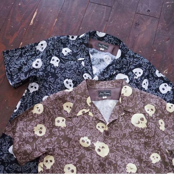 ドライボーンズ DS-2549 S/S Hawaiian Shirt "片目髑髏"