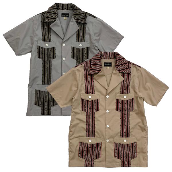 ドライボーンズ DS-2775 S/S Print 2tone Cuba Shirt