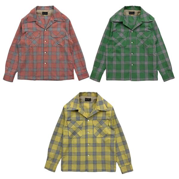 ドライボーンズ DS-2788  Windowpane Check 2 Flap Open Shir...
