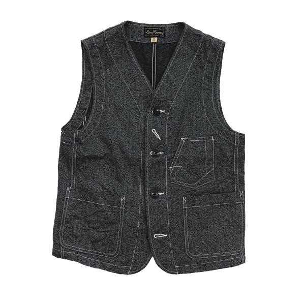 ドライボーンズ DV-121 Black Chambray Work Vest