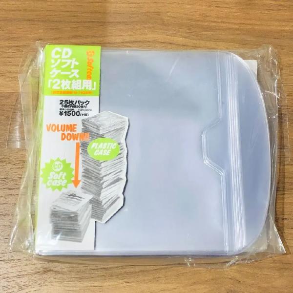フラッシュ・ディスク・ランチ(2枚組用) CDソフトケース (25枚パック) / CD 保護 収納 ...