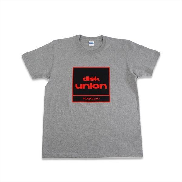 ディスクユニオン 四角ロゴ Tシャツ グレー Sサイズ /  ディスクユニオン DISK UNION