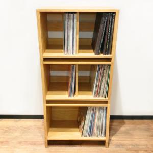 レコードラック スタッキングラック 3段 ANGLE × REGULAR TOP