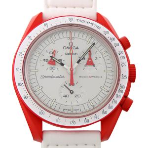 ［飯能本店］OMEGA オメガ スウォッチ ムーンスウォッチ ミッション トゥ マーズ 2022年購入品 SO33R100 腕時計 DH72367