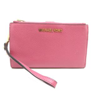 ［飯能本店］Michael Kors マイケルコース ジェセット トラベル 35F7GTVW9L 長財布 レザー ピンク レディース DH76458