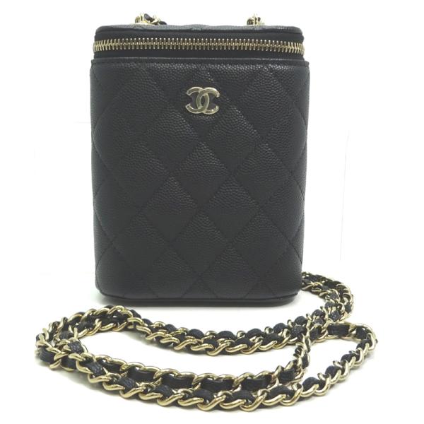 ［銀座店］CHANEL シャネル マトラッセ バニティ チェーンショルダー AP1466 ショルダー...