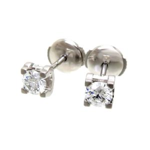 Cartier 美品 カルティエ ソリテール クラシック ピアス K18YG