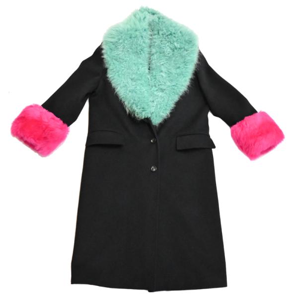 ［銀座店］GUCCI グッチ コントラストトリムコート #36 155/80A その他アウター ウー...