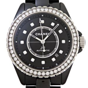 ［飯能本店］CHANEL シャネル J12 キャリバー 12.1 38MM ダイヤモンド 2022年購入品 H6526 腕時計 メンズ DH88155