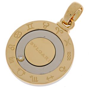 ［銀座店］BVLGARI ブルガリ ホロスコープ ダイヤモンド r ペンダントトップ 750イエローゴールド レディース・メンズ DH88704