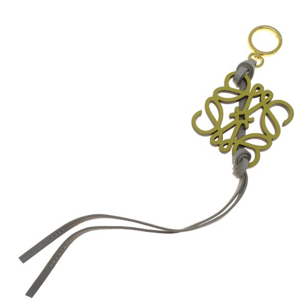 ［銀座店］LOEWE ロエベ ロゴ C621232XDB チャーム レザー イエロー レディース・メ...