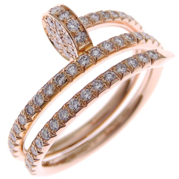 ［銀座店］CARTIER カルティエ ジュスト アン クル ダブル セミパヴェ ダイヤモンド #50...