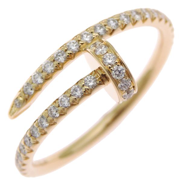 ［銀座店］カルティエ ジュスト アン クル スモールモデル セミパヴェ ダイヤモンド #54 B42...