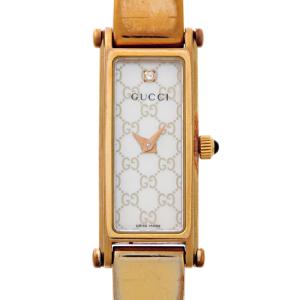 ［飯能本店］GUCCI グッチ バングル ウォッチ YA015560 / 1500L 腕時計 レディース DH92435