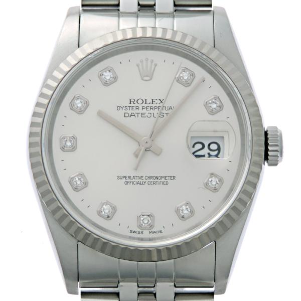 ［銀座店］ROLEX ロレックス デイトジャスト 10P ダイヤモンド U番 1997年 16234...