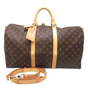 ［飯能本店］LOUIS VUITTON LV ルイ・ヴィトン キーポルバンドリエール 50 ※鍵欠品 M41416 ボストンバッグ モノグラム DH92742