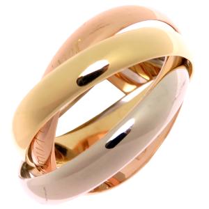 ［銀座店］CARTIER カルティエ ＃52 PG YG WG トリニティ リング・指輪 750スリーカラー 12号 レディース DH92833