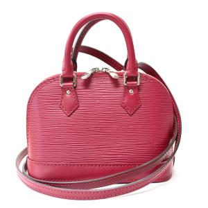 ［飯能本店］LOUIS VUITTON LV ルイ・ヴィトン ナノアルマ M50631(廃番) ショルダーバッグ エピ フューシャ レディース DH93554