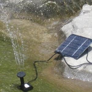 ソーラーポンプ 噴水 メダカ 滝 水槽 蓄電 ...の詳細画像1