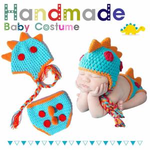 ベビーコスチューム 恐竜  お昼寝アート ベビーコスプレ