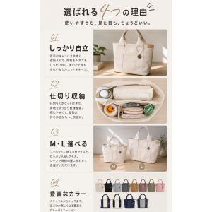 トートバッグ レディース キャンバス a4 大...の詳細画像2