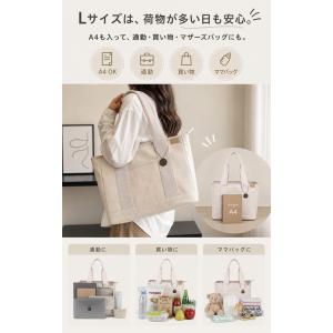 トートバッグ レディース キャンバス a4 大...の詳細画像5