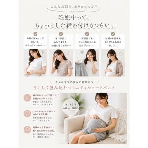マタニティパンツ マタニティショートパンツ 妊...の詳細画像1