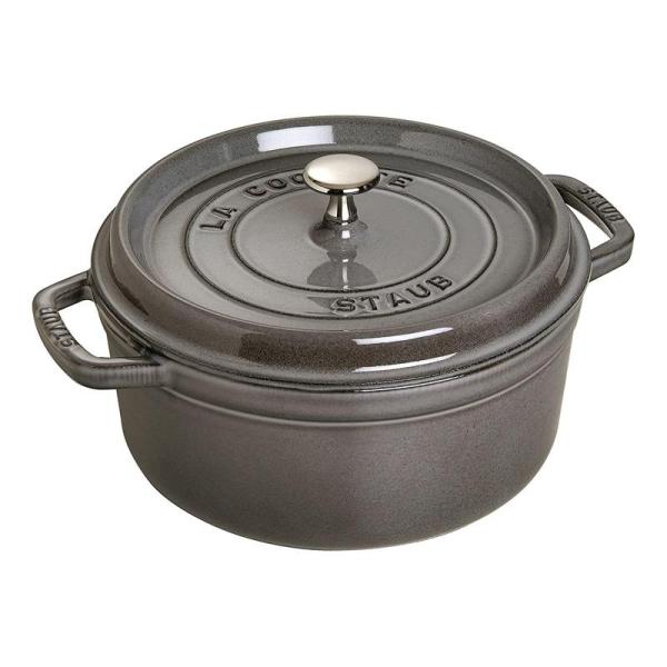 STAUB ストウブ 40509-484 グレー ホーロー鍋 1.7L IH対応 ピコココットラウン...