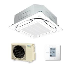 DAIKIN ダイキン SZRC80BYV 業務用エアコン フレッシュホワイト 天井埋込カセット形4方向 3馬力 シングル ワイヤードリモコン