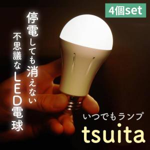 NIHONBOUSAISCHEMESIN 日本防災スキーム E26NW50W-S 昼白色 一般電球形 500W相当 4個セット 消えない 防災 いつでもランプtsuita