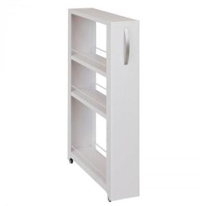 田窪工業所 トールワゴン TKB-NWL-150 マットホワイト 幅15.6×奥行57.7×高さ85.4cm ロータイプ Low150