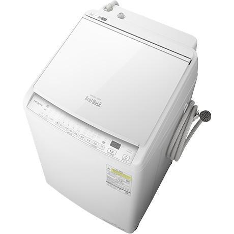 HITACHI 日立 BW-DV80J(W) ホワイト 洗濯乾燥機 洗濯8kg/乾燥4.5kg 縦型...