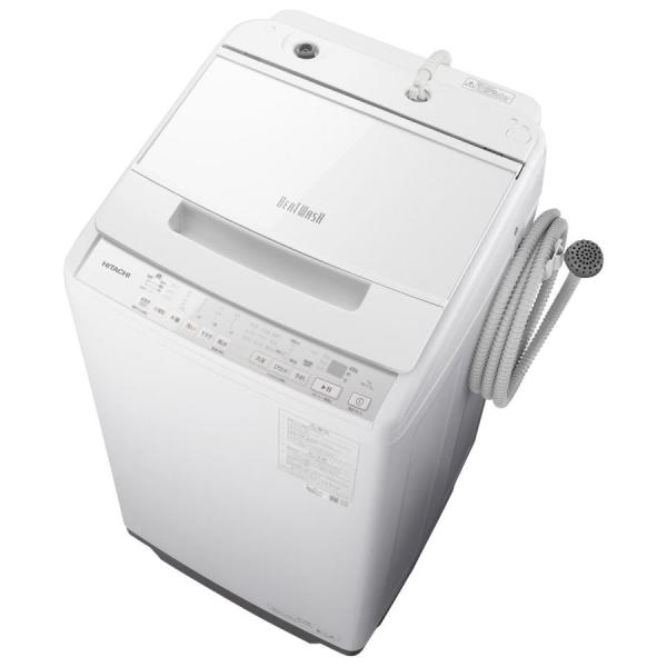 HITACHI 日立 BW-V70J(W) ホワイト 全自動洗濯機 洗濯7kg 縦型 上開き ビート...