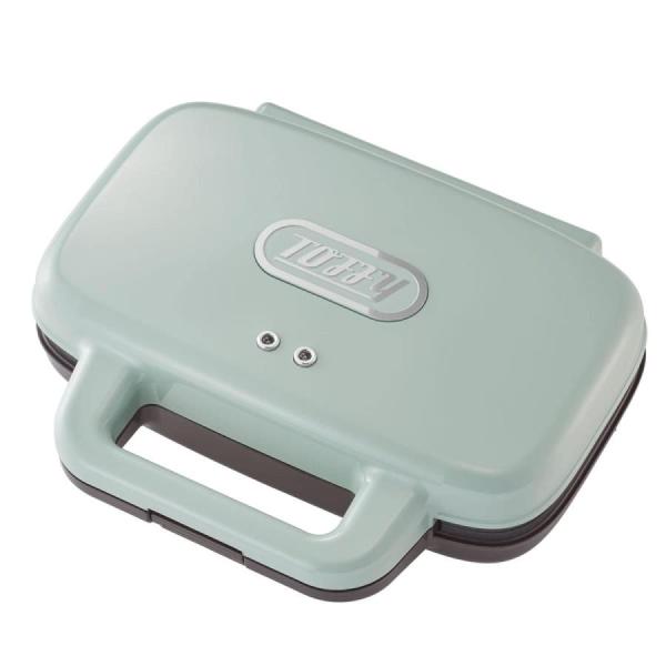 Toffy トフィー K-HS4-PA ペールアクア ホットサンドメーカー 2枚焼き コンパクト
