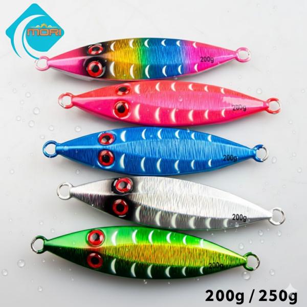 メタルジグ ルアー 200g 250g 5色 夜光 スロージグ スロージギング 鉄ジグ ジギング ジ...