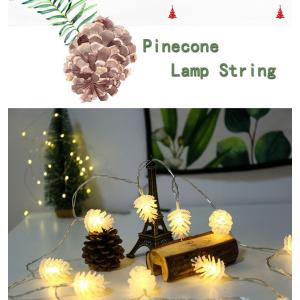 イルミネーションライト 3M 20LED 松かさ ウォームホワイト