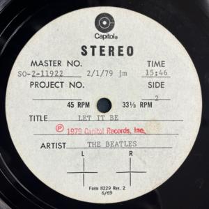 BEATLES / LET IT BE (US盤)の詳細画像2