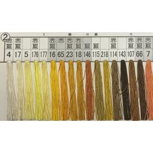 【番号順】都羽根 絹手縫い糸 40m カード巻...の詳細画像3