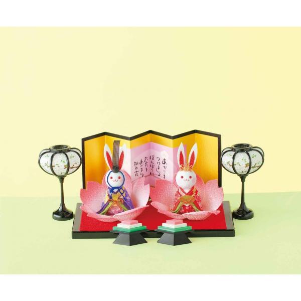 パナミ　panami 　両面テープを使って作る　花びらおひなさま 　HM-5　(うさぎ)