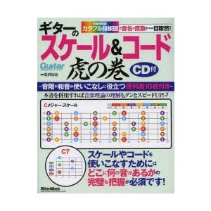 ギターのスケール＆コード虎の巻 カラフル指板図で音名や度数が一目瞭然!