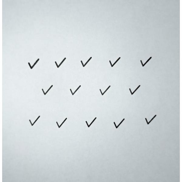 チェックマークスタンプB（中サイズ） 印鑑/スタンプ/浸透印　ブラザー訂正印